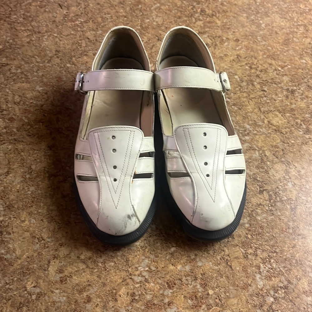 Dr. Martens white shoes. Size women’s US 10